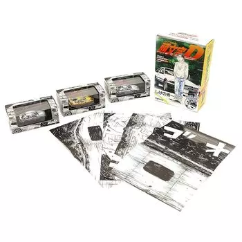 Kyosho 1/64 initial D Cartoon style painted edition set of 3 Finished product