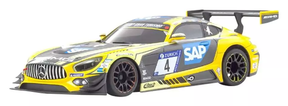 Kyosho ASC Mercedes AMG GT3 MZP254YBK MR03W-MM Желтый/Черный