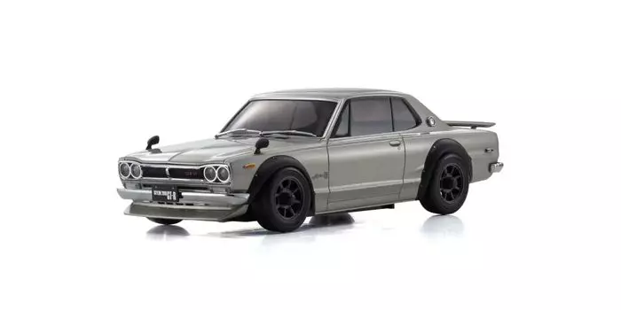 Kyosho ASC Nissan Skyline тюнингованная версия Silver MZP466S MA-020 2000GT-R (KPGC10) серебряный