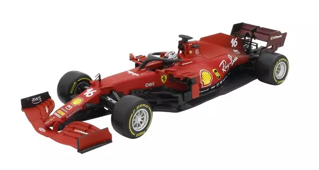Kyosho Bburago Ferrari SF21 Leclerc Завершенный продукт 1/18 (2021) № 16 С. 18-16809Л