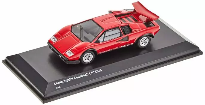 Kyosho Bunka Original Scale Mini Car Series Lamborghini Countach LP500S Красный Готовый продукт 1/64