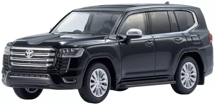 Kyosho KYOSHO MINI CAR BOOK Toyota Land Cruiser 300 Черный Готовый продукт и № 14 1/64