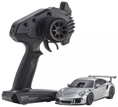 Kyosho MR04 RWD Porsche 911 GT3 RS Серебристый Электрическое Радиоуправление 32358S r/s