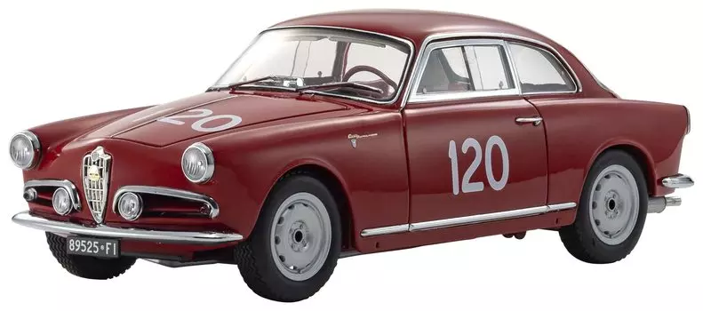 Kyosho Original Alfa Romeo Giulietta SV Mille Miglia Completed Product 1/18 1956#120