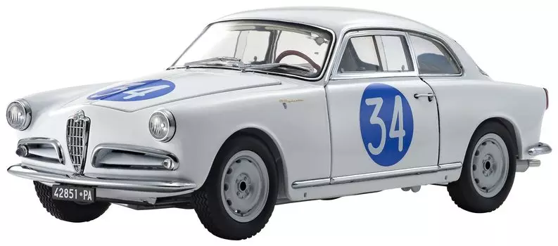 Kyosho Original Alfa Romeo Giulietta SV Targa Florio Готовый продукт 1/18 1960#34