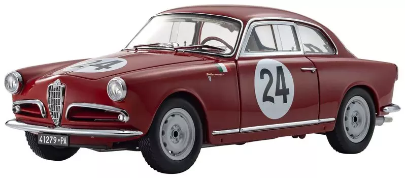 Kyosho Original Alfa Romeo Giulietta SV Targa Florio Completed Product 1/18 1958#24