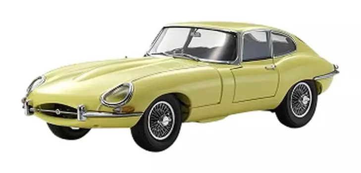 Kyosho Original Jaguar E Type Pale Primrose Light Yellow Готовый продукт 1/18