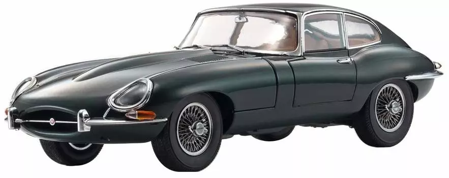 Kyosho Original Jaguar E Type зеленый готовый продукт KS08954G 1/18 зелёный