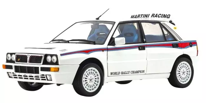 Kyosho Original Lancia Delta HF Integrale Integrale 6 White Finished Product KY8344E 1/18