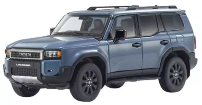 Kyosho Original Масштаб Toyota Land Cruiser 250 ZX Опциональное колесо Готовое изделие KS03927SB 1/43 Вер. (Дымчатый синий)
