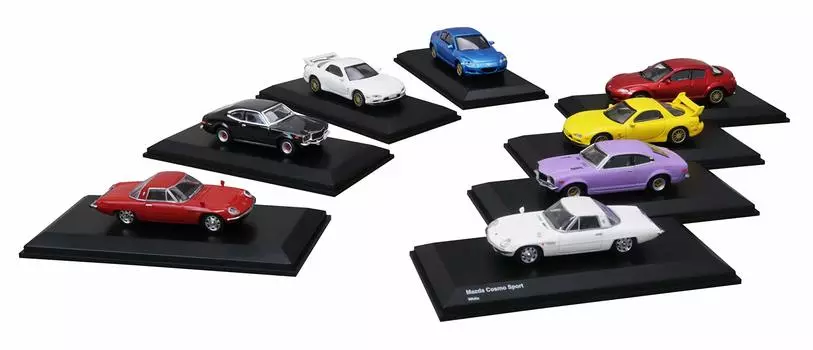 Kyosho Original Mazda Famous Car Set 8 Plus 1 Completed Product Limited 1/64