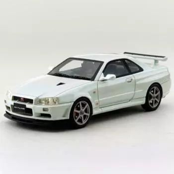 Kyosho Original Nissan Skyline R34 White Finished Product 1/43 (BBR) / белый