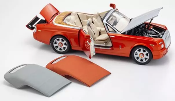 Kyosho Original Phantom Drophead Coupe Orange Готовый продукт 1/18 Rolls-Royce