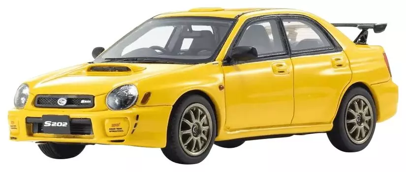 Kyosho Original Subaru Impreza S202 Желтый Готовый продукт 1/43