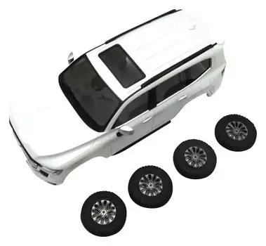 Kyosho Toyota Land Cruiser 300 Драгоценный белый жемчуг MXBT12PW MX-01