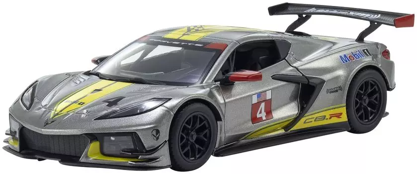 Kyosyo Bburago Chevrolet Corvette C8R 2020 Серый Готовый Продукт 1/24 № 4
