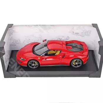 Kyosyo Bburago Ferrari 296 GTB Красный Готовый продукт 1/18
