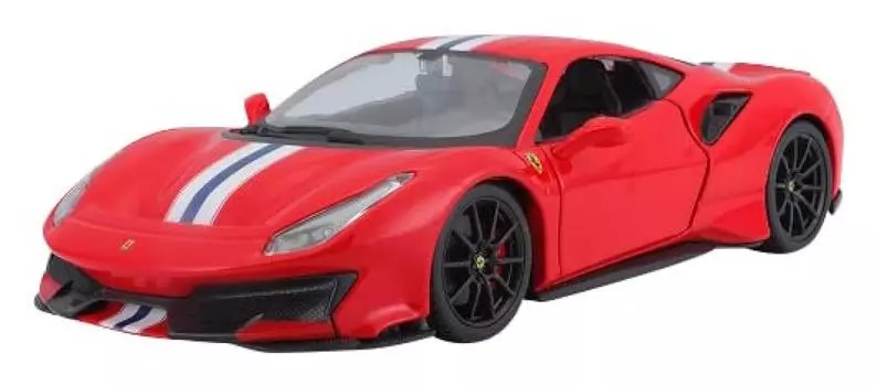 Kyosyo Bburago Ferrari 488 Pista Red Готовый продукт 1/24 красный