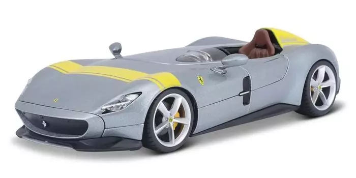 Kyosyo Bburago Ferrari Monza SP1 Silver Готовый продукт 1/24 серебряный