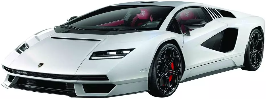 Kyosyo Bburago Lamborghini Countach Белый Готовый Продукт 1/24 LPI800-4