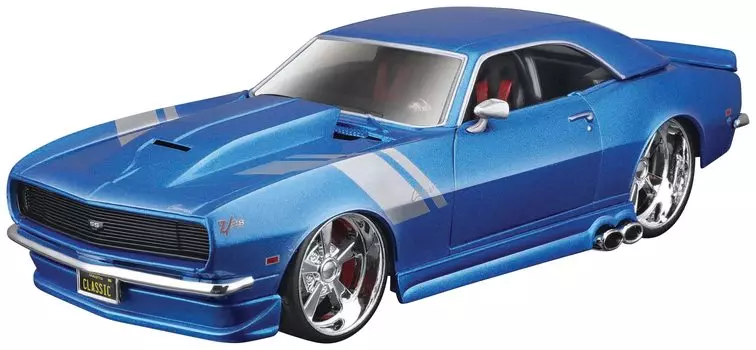 Kyosyo Maisto Chevrolet Camaro Z28 1968 Синий Готовый продукт 1/24 синий