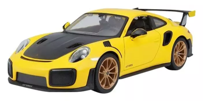 Kyosyo Maisto Porsche 911 GT2 RS 2018 Finished Product 1/24 Yellow/Black