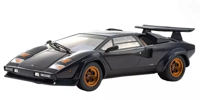 Kyosyo Original Lamborghini Countach Walter Wolf темно-синий готовый продукт 1/18