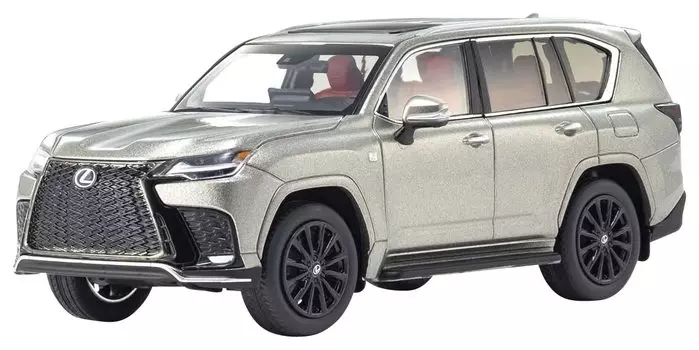 Kyosyo Original Lexus LX 600 F SPORT Titanium Только автомобиль Завершенный продукт 1/43 (Соник Ф/Экспорт LHD)