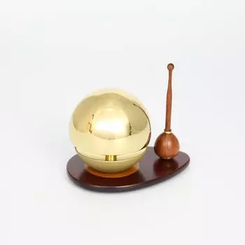 Kyoto Buddhist Altar Hayashi Tamayurarin Set inch Karin Stick Rosewood Color Mat Set Diameter 55mm Modern Buddhist Altar Buddhist Altar Hayashi