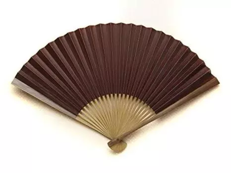 Kyoto Fan Shibu Fan Fan Made in Japan Kyoto Paper Fan Double Sided Craftsman Handmade Japanese Pattern Men s Men s коричневый