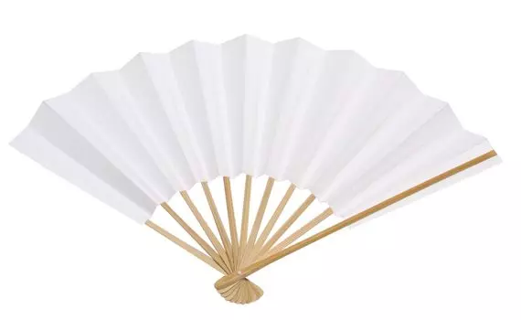 Kyoto folding fan for formal white 9 11 paper box included [Hasegawa] men, wear, fan, dimensions, ribs,
