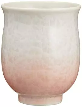 Kyoto Kiyomizu pottery flower crystal on ware, ware, kiln, teacup, small, (red white) KTA162-02