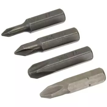 Kyoto Machine Tools (KTC) Plate Ratchet Replacement Driver Bit Set (Set of 4 Cross Bits) TD4P