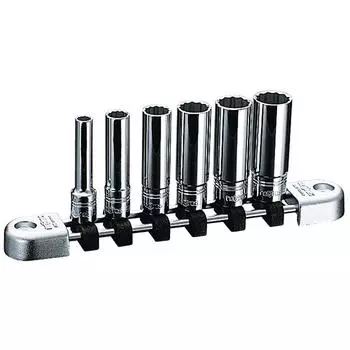 Kyoto Machine Tools Nepros Deep Socket Set of 6 NTB2L06WA (KTC) 6.3mm (1/4 inch)