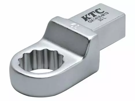 Kyoto Machinery Tools 14X18 Insert Head Replaceable Preset Torque Wrench Glasses Replacement Head Dodecagonal Shape 19mm (KTC) GX1418-M19