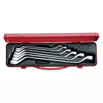 Kyoto Machinery Tools 45 degree long box wrench set of 6 M2506 (KTC)