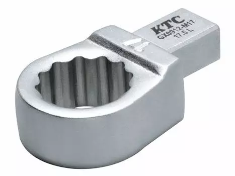 Kyoto Machinery Tools 9X12 Insert Head Replaceable Preset Torque Wrench Glasses Replacement Head Dodecagonal Shape 17mm (KTC) GX0912-M17