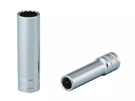 Kyoto Machinery Tools Deep Socket 17mm B3L17W (KTC) 9.5mm (3/8 inch) (Dodecagonal)