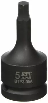 Kyoto Machinery Tools Hexagon Wrench for Impact Wrench (KTC) 9.5sq. BTP3-05AP