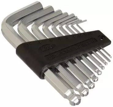 Kyoto Machinery Tools High Grade Ball Point L Type Standard Hex Wrench Set 9 Pieces HLD2009 (KTC)