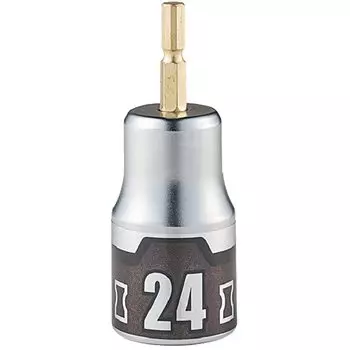 Киото Машинери Тулс Неприступный Удар 24мм Короткая Торцевая Головка Шестигранная (КТК) BZP63S-24