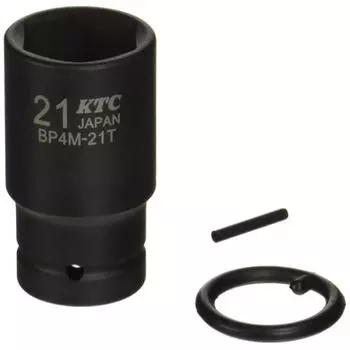 Kyoto Machinery Tools (KTC) 12.7mm (1/2 inch) Impact Wrench Socket (Semi-Deep Thin Wall) 21mm BP4M21TP