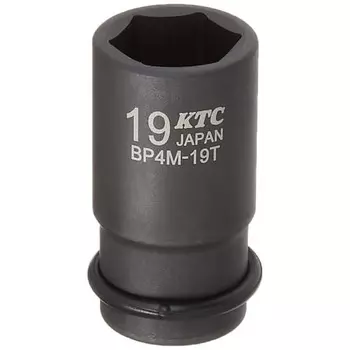 Kyoto Machinery Tools (KTC) 12.7mm (1/2 inch) Impact Wrench Socket (Semi-Deep Thin Wall) 19mm BP4M19TP