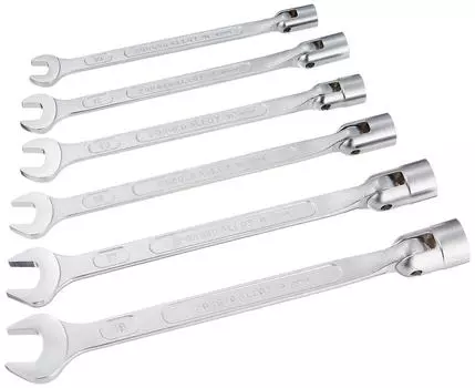 Kyoto Machinery Tools (KTC) Flex Socket Spanner Set [Dodecagonal 6 piece set] FBS6