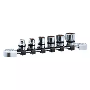 Kyoto Machinery Tools (KTC) Nepros Socket Set NTB306WA Drive Angle: 9.5mm 6 pieces 1 set