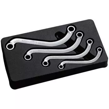 Kyoto Machinery Tools Nepros Box Wrench Set of 4 NTM1204 (KTC) S-shaped