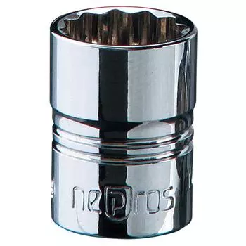Kyoto Machinery Tools Nepros Socket (KTC) 6.3mm (1/4 inch) (Dodecagonal) NB2-12W