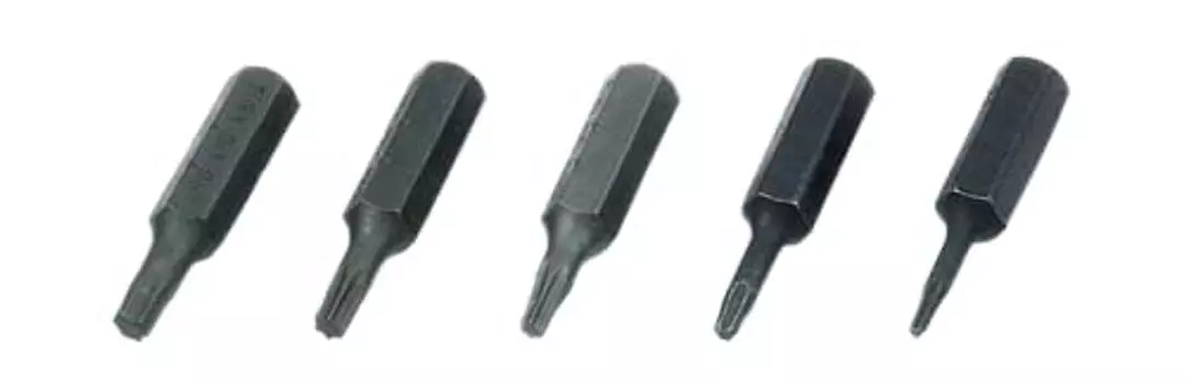 Kyoto Machinery Tools Plate Ratchet Replacement Driver Bit Set Torx Bit Set of 5 TDT5 (KTC) T-Type