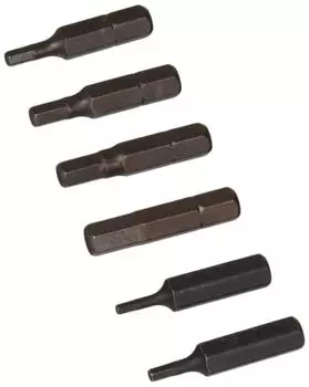 Kyoto Machinery Tools Plate Ratchet Replacement Driver Bit Hex Bit Set of 6 TDH6 (KTC) Set,