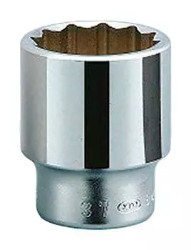 Kyoto Machinery Tools Socket 12 Square B4021 Dimensions across 21 x Drive x Total 47mm (KTC) flats Angle 19.0 Length
